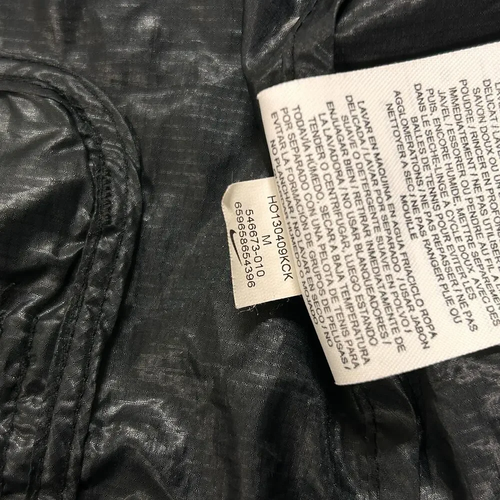 Nike AeroLoft 800 Down Running Vest 546673-010 Black Goose Down Packable wms M